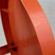 Table d'appoint à roulette / servante / desserte vintage orange - Kastilia