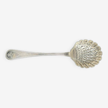 Large sprinkler spoon in 925°/00 silver - 19th century