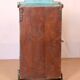 Old art deco wall display case in original blue teak burmese patina