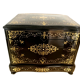Complete liquor cellar Napoleon III Marquetry boulle Antique box