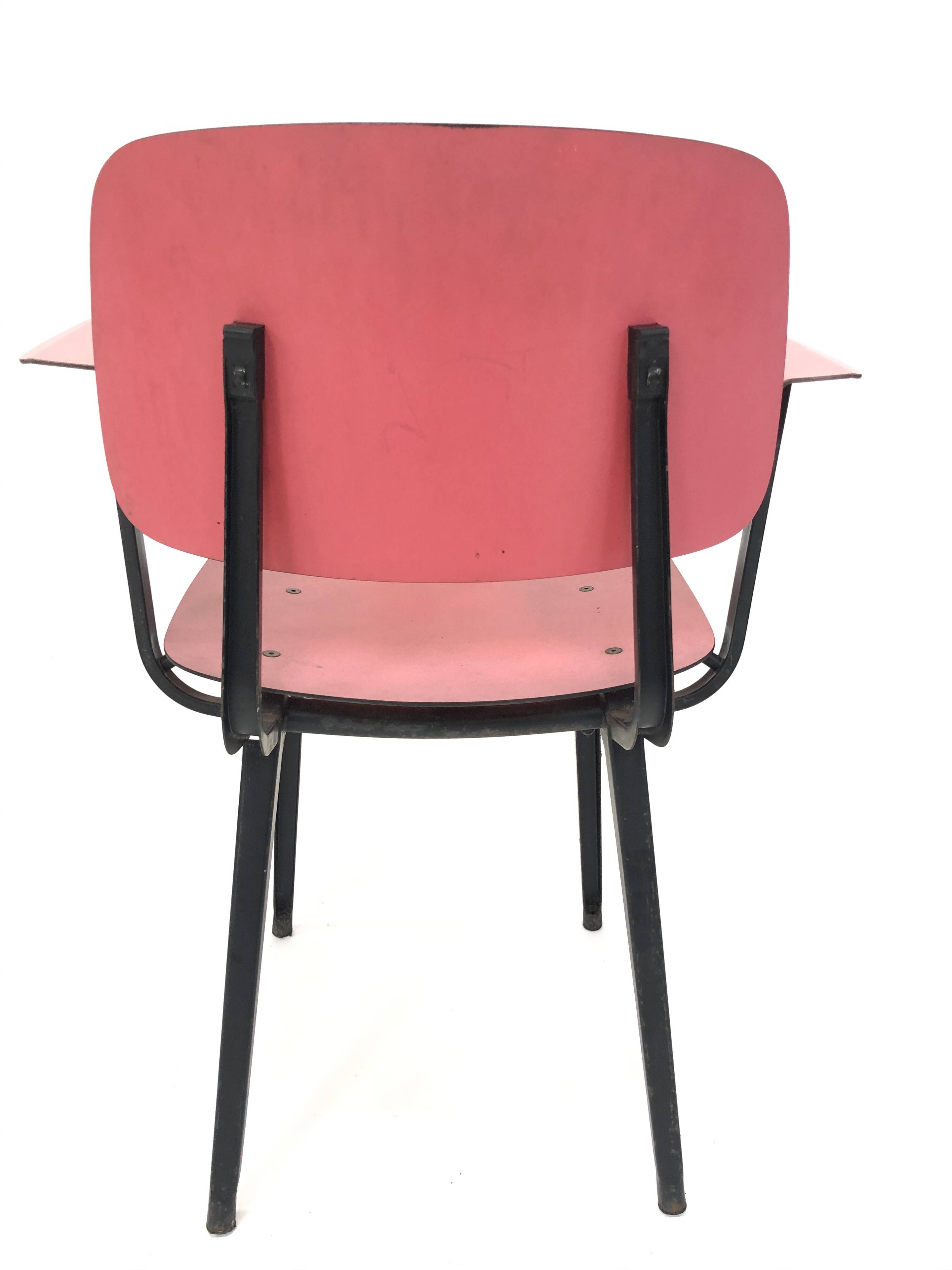 Set of 4 Friso Kramer Revolt chairs first edition with armrests