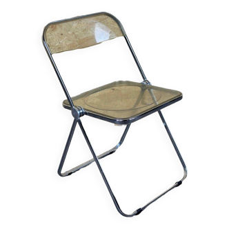 60s 70s chair folding chair plexiglass G.Piretti for A.Castelli Plia Italy