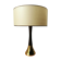 Lamp 60s dark and gilded wood
