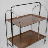 Desserte pliable marron