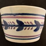 Pair of ceramic cups including a mustache cup for gentleman