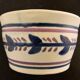 Pair of ceramic cups including a mustache cup for gentleman