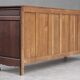 Sideboard or buffet in the Dudouyt style, made of solid oak wood.