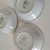 Assiettes creuses fleuries – Faïencerie San Marco, Italie – années 80