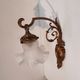 Art Nouveau wall art deco lampshades day tulip pressed glass brass rising