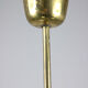 Italian Mid-century Brass and Opaline Glass Chandelier
