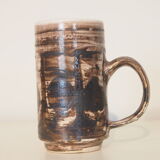 Set of 4 vintage mid century brutalist tea mugs by David Sharp