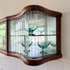 Elegant corrugated hanging display cabinet