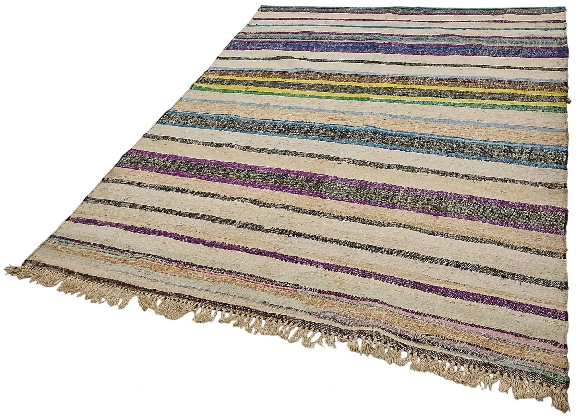Turkish Handwoven Flatweave Chaput Kilim 180 cm x 268 cm