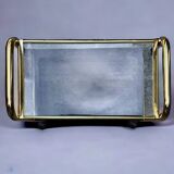 Magazine rack, saddle on vintage wheels