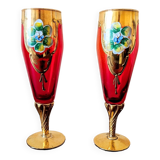 Murano champagne flutes