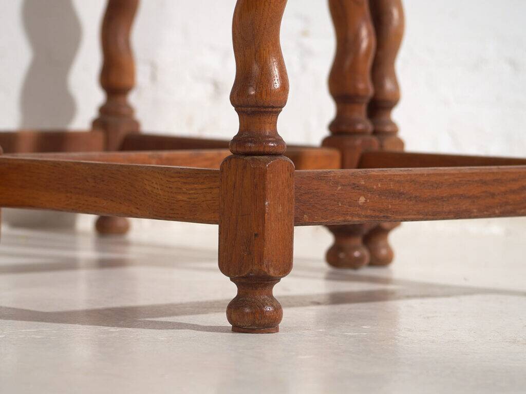 Swedish nesting tables in oak (c.1900) #128