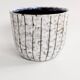 Vintage Hungarian Majolica cache-pot mid-century style Fat Lava ceramic
