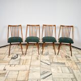 Set of Four Oak Chairs by Antonín Šuman, 1960s, Czechoslovakia