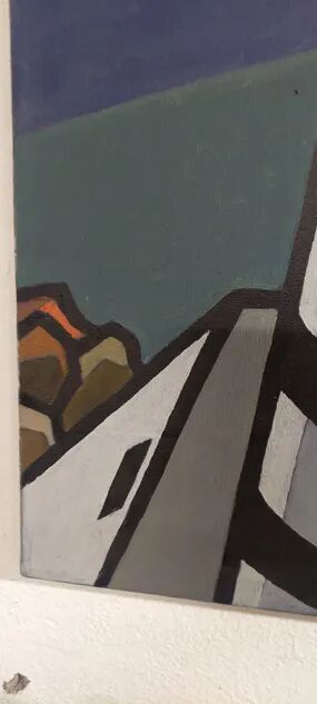 Oil painting on canvas "The Lighthouse" by Franco Prayer (1924)