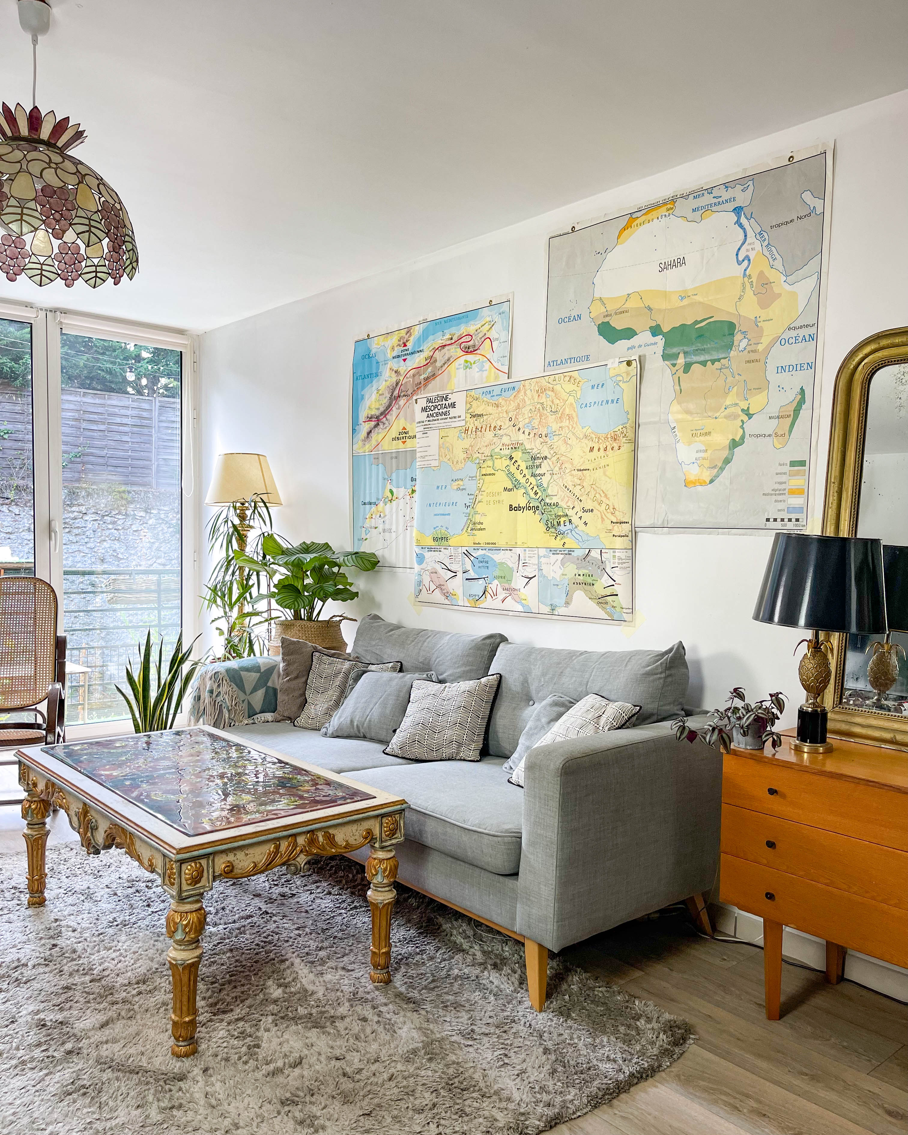 Vintage school map of West Africa / Sahara by Hachette Rossignol