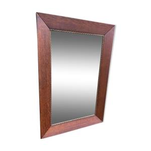 miroir en chêne et liseré