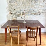 Extendable dining table compass feet