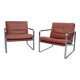 2x Vintage armchair by Preben Fabricius & Jørgen Kastholm for Knoll, 1970s