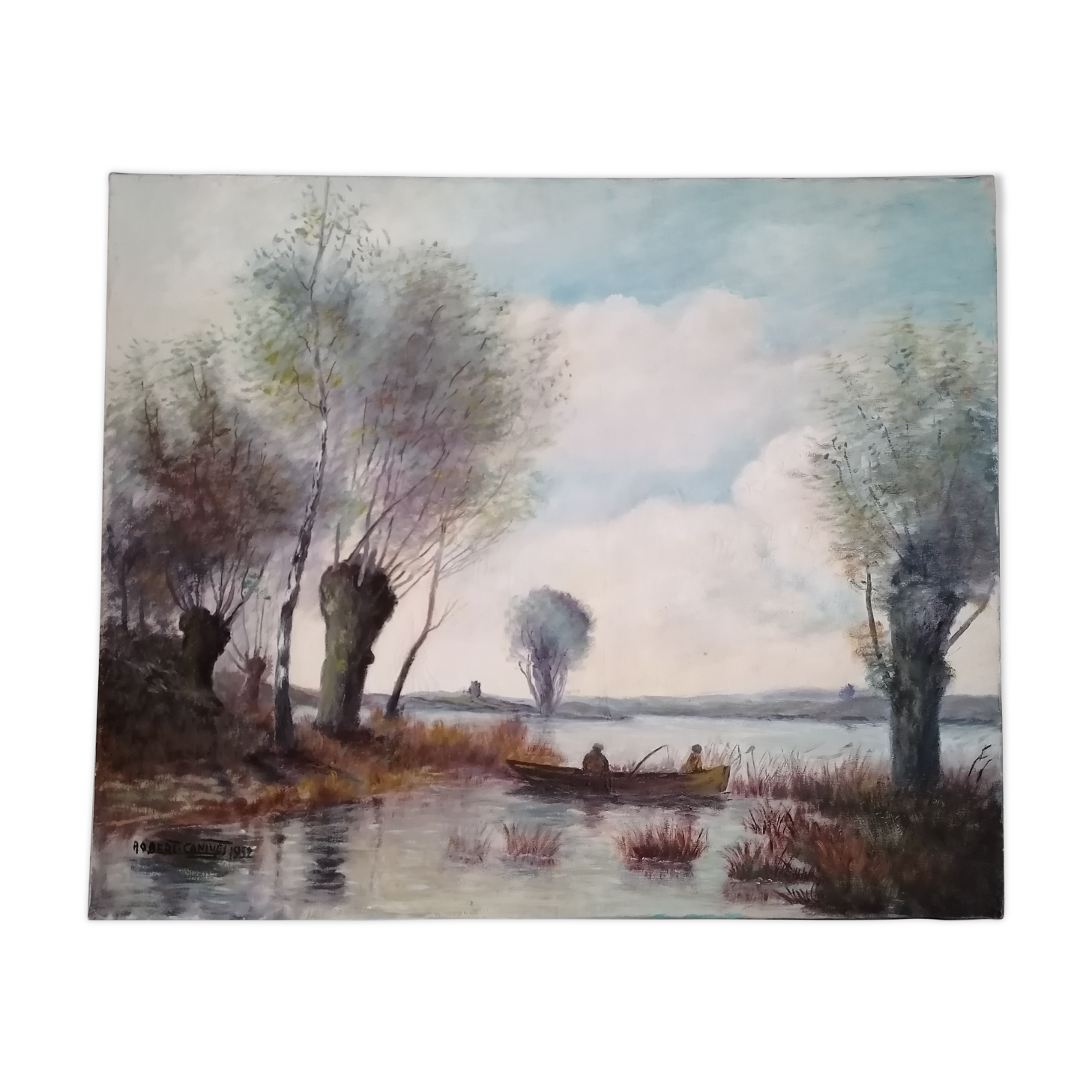 Landscape table after Camille Corot