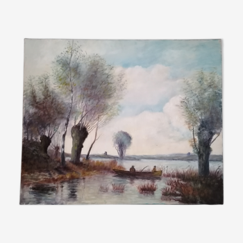 Tableau paysage d'après Camille Corot