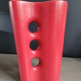 Vintage 60's matte red vase