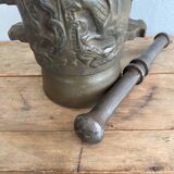 Mortar, cast iron pestle
