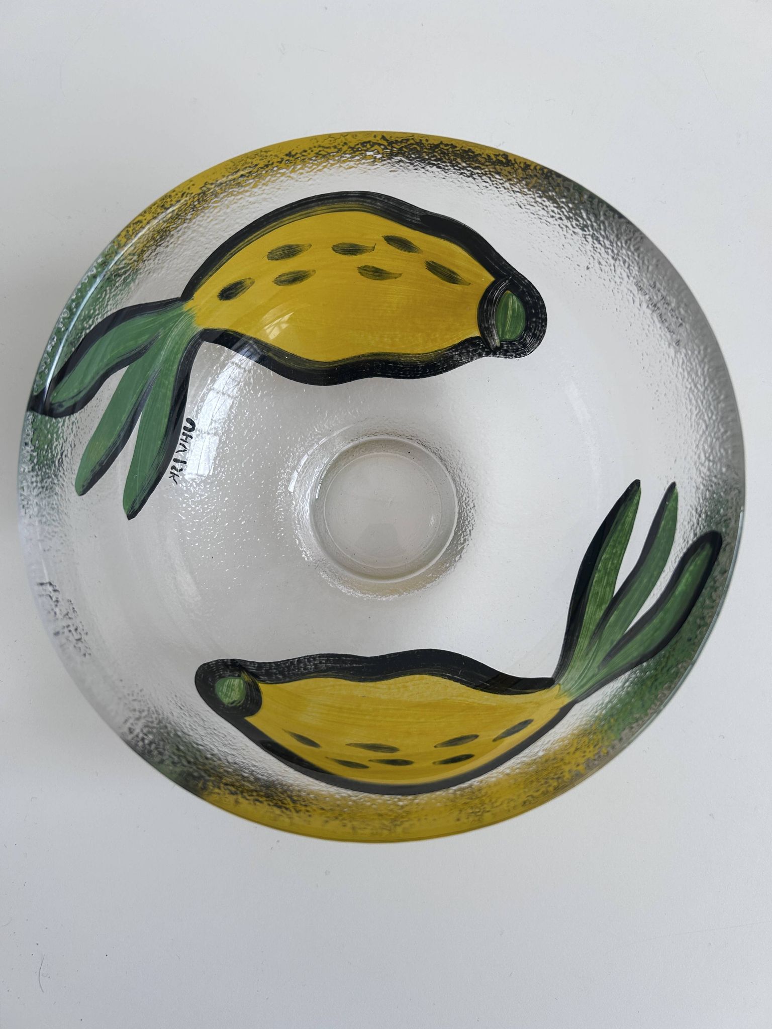 Bowl Kosta Boda by Ulrica Hydman Vallien – hand-painted glass 15 cm
