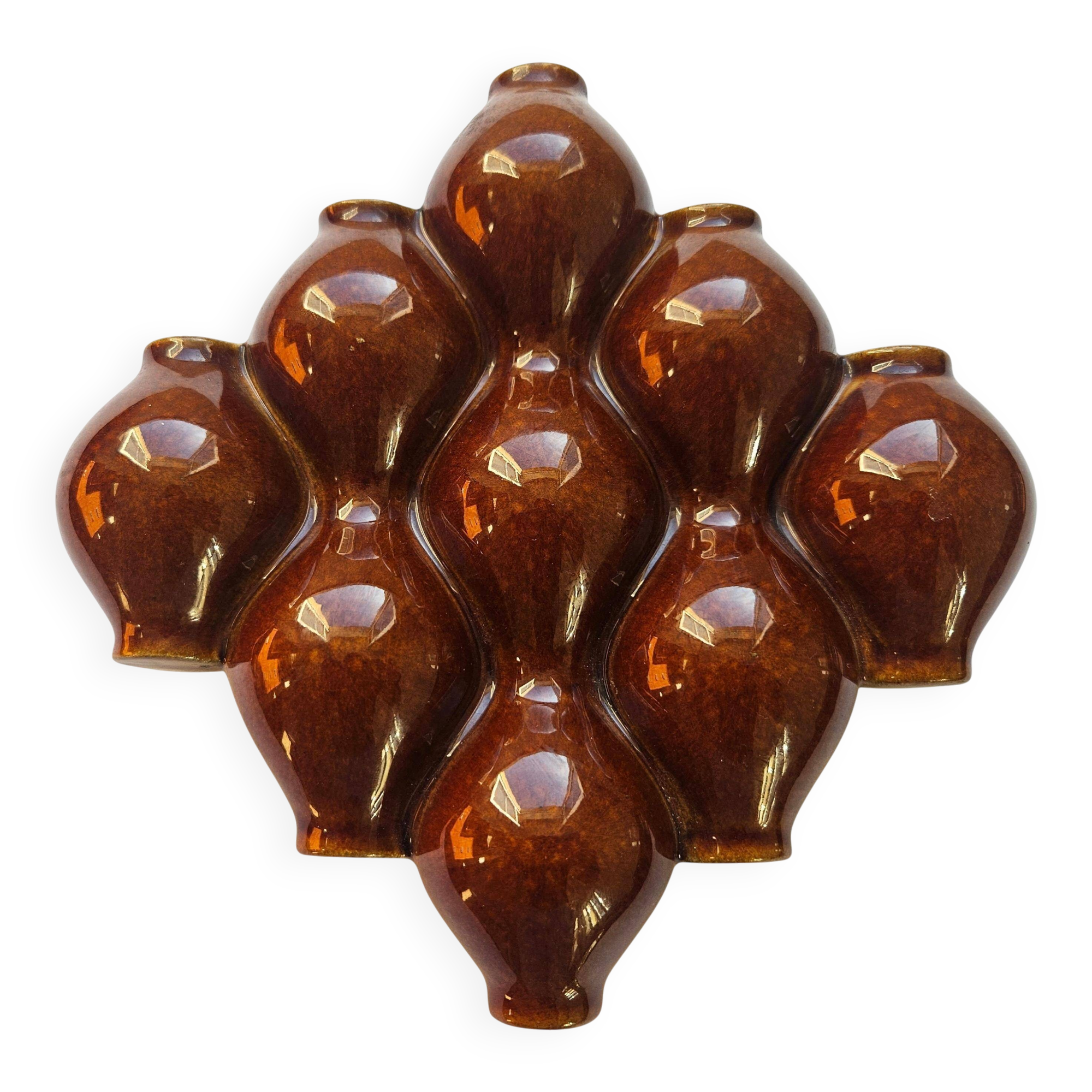 Rare Midcentury wall vase in ceramic, 1970s