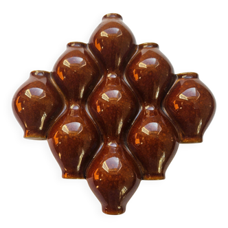 Rare Midcentury wall vase in ceramic, 1970s