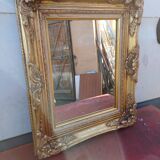 Miroir bois et stuc doré