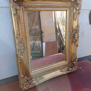 Mirror wood and gilded stucco