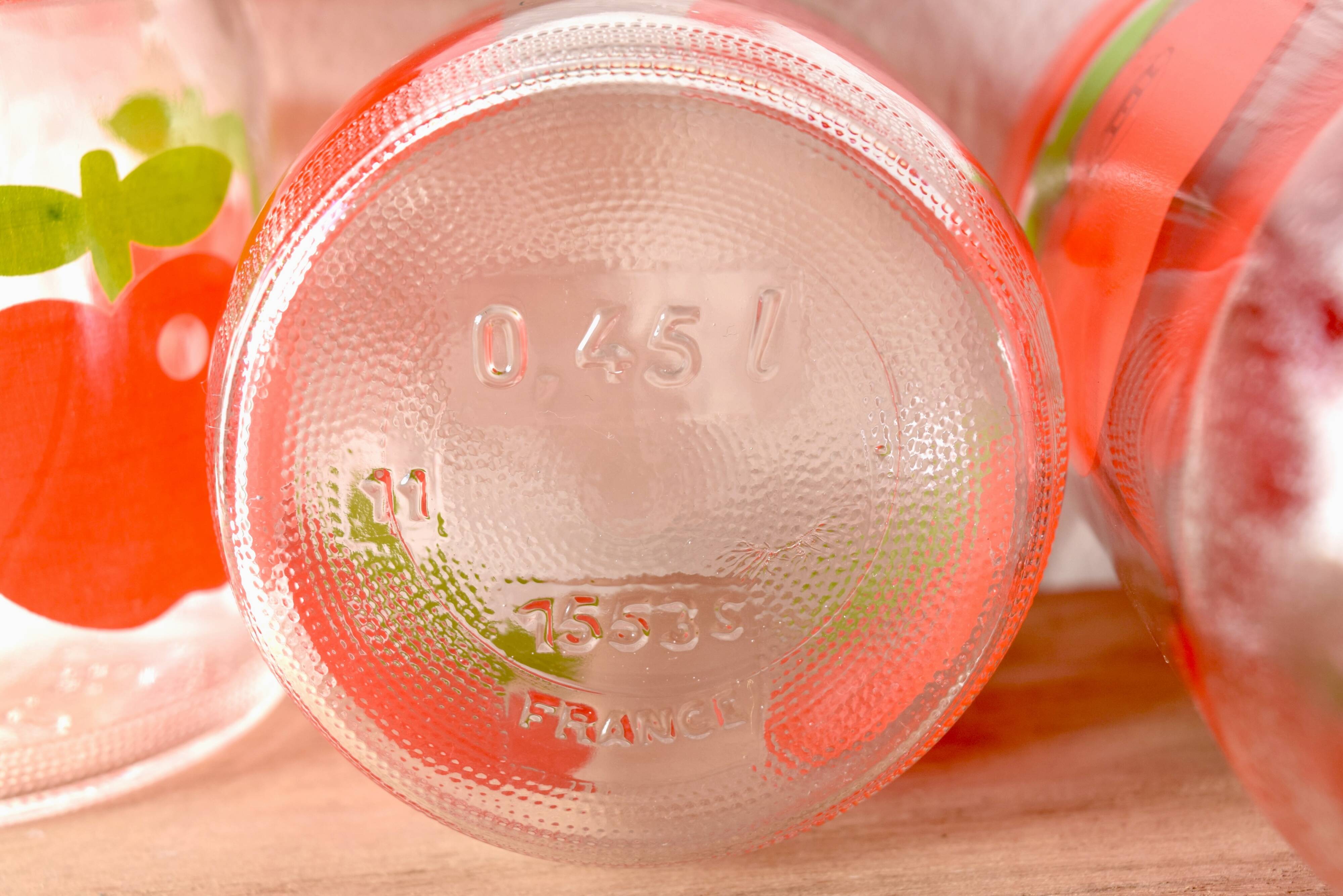 Set of 5 vintage Henkel Pommes pots - advertising edition for Gulf