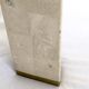 Travertine coffee/side table with brass inlay, 1970s