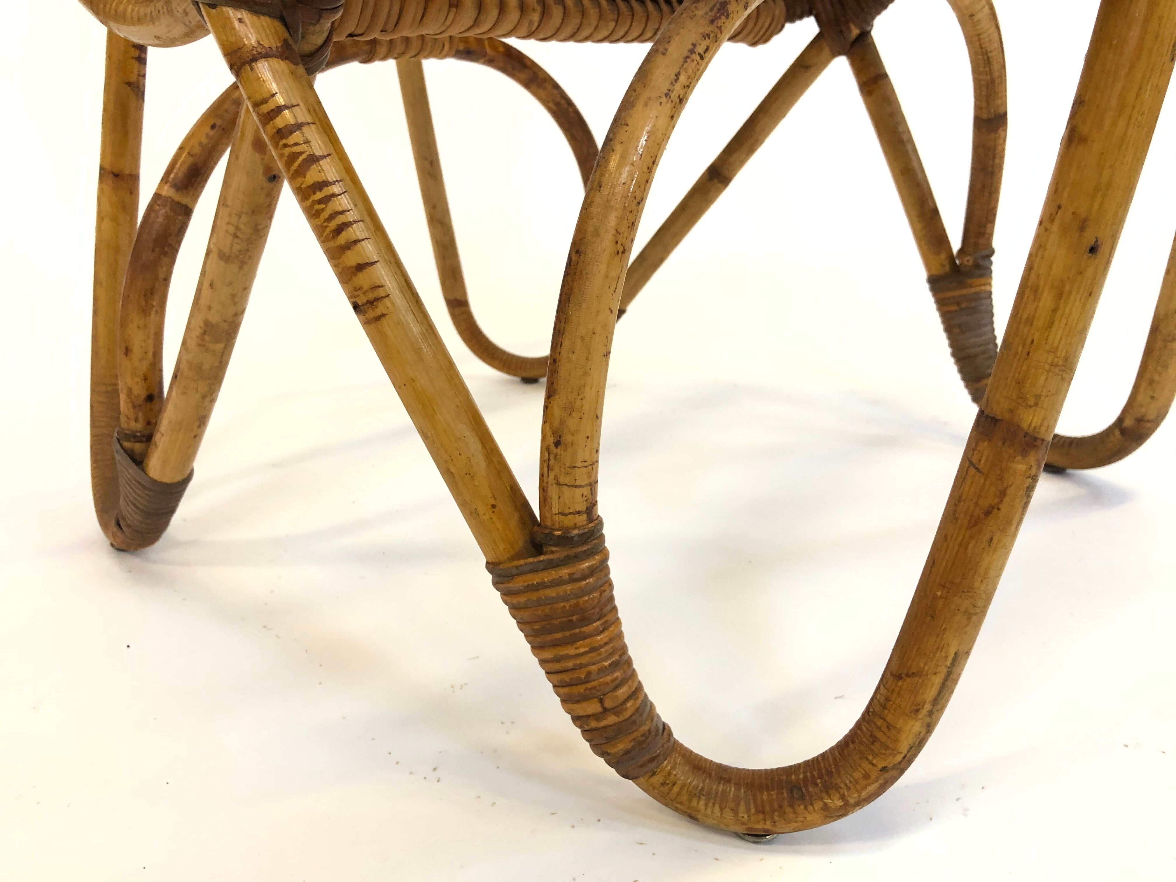 Rohe Noordwolde rattan chair, 1960, Netherlands