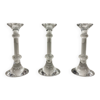 Ingo Maurer crystal candle holders Val St Lambert Belgium 1990’s