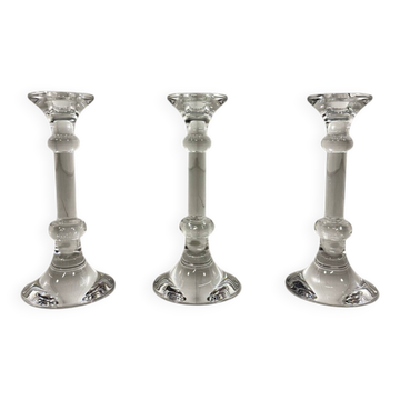Ingo Maurer crystal candle holders Val St Lambert Belgium 1990’s