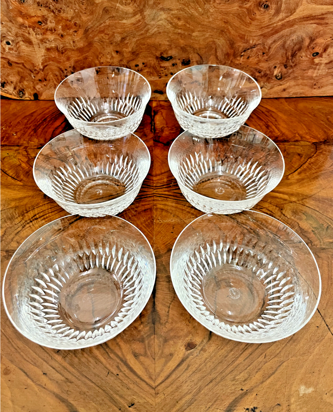 6 Saint-Louis finger rinse bowls, “Lozère” model – 365010