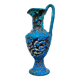 Large blue ceramic jug vase