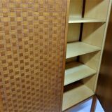 Silversmith in two-door teak 1960, léo bub