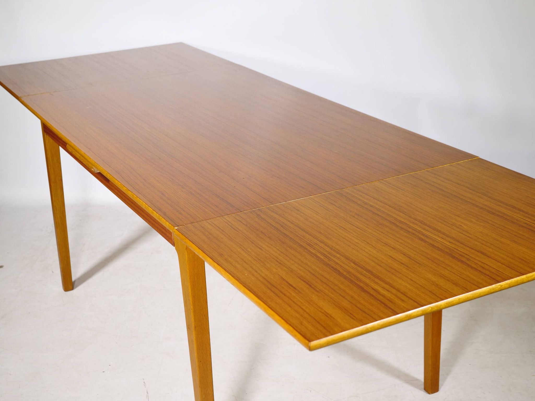 Extending Danish Mid-Century Teak Dining Table, 1960s