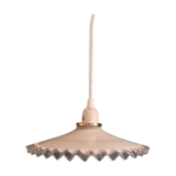 Suspension corole glass transparent serrated edge Dp 022330