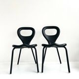 Paire de chaises " TV chair" de Marc Newson pour Moroso 1993