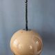 Vintage Space Age Dijkstra mushroom suspension, mid-century modern ceiling light.