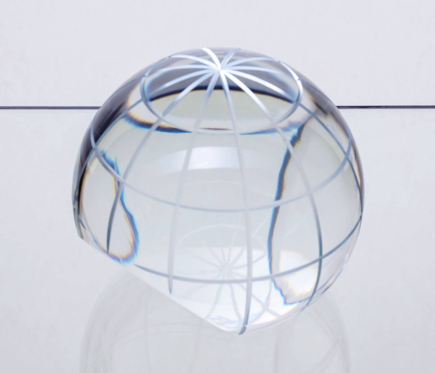 Vintage Decorative Glass Sphere, 1970s