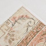 Pale Red & Beige Turkish Runner Rug, 71x301Cm